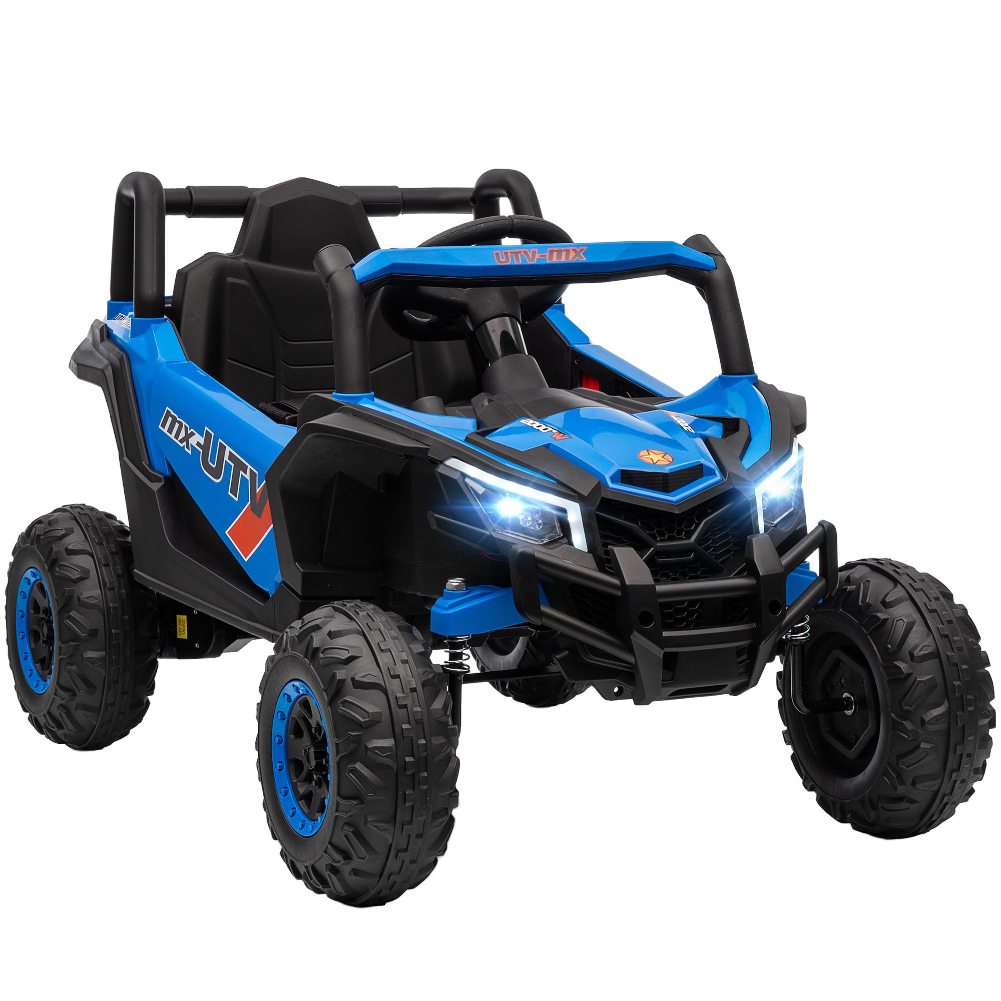 KINDER-ELEKTROAUTO Kunststoff Metall Blau - Blau, Kunststoff (96/61/56cm) - AIYAPLAY