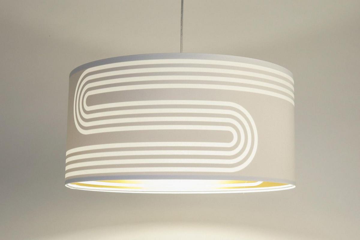 HÄNGELEUCHTE Gold 40/90 cm - Goldfarben/Weiß, Kunststoff (20/0.4/90cm) - ONZENO