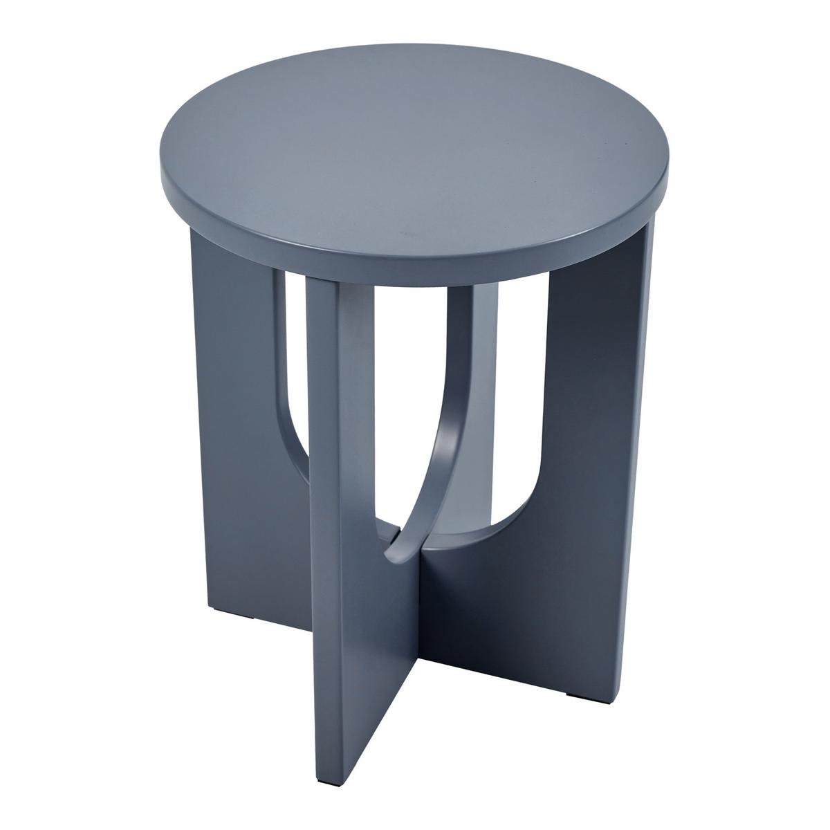 BEISTELLTISCH Kysdajore - Blaugrau, Holzwerkstoff (40/40/50cm) - [en.casa]