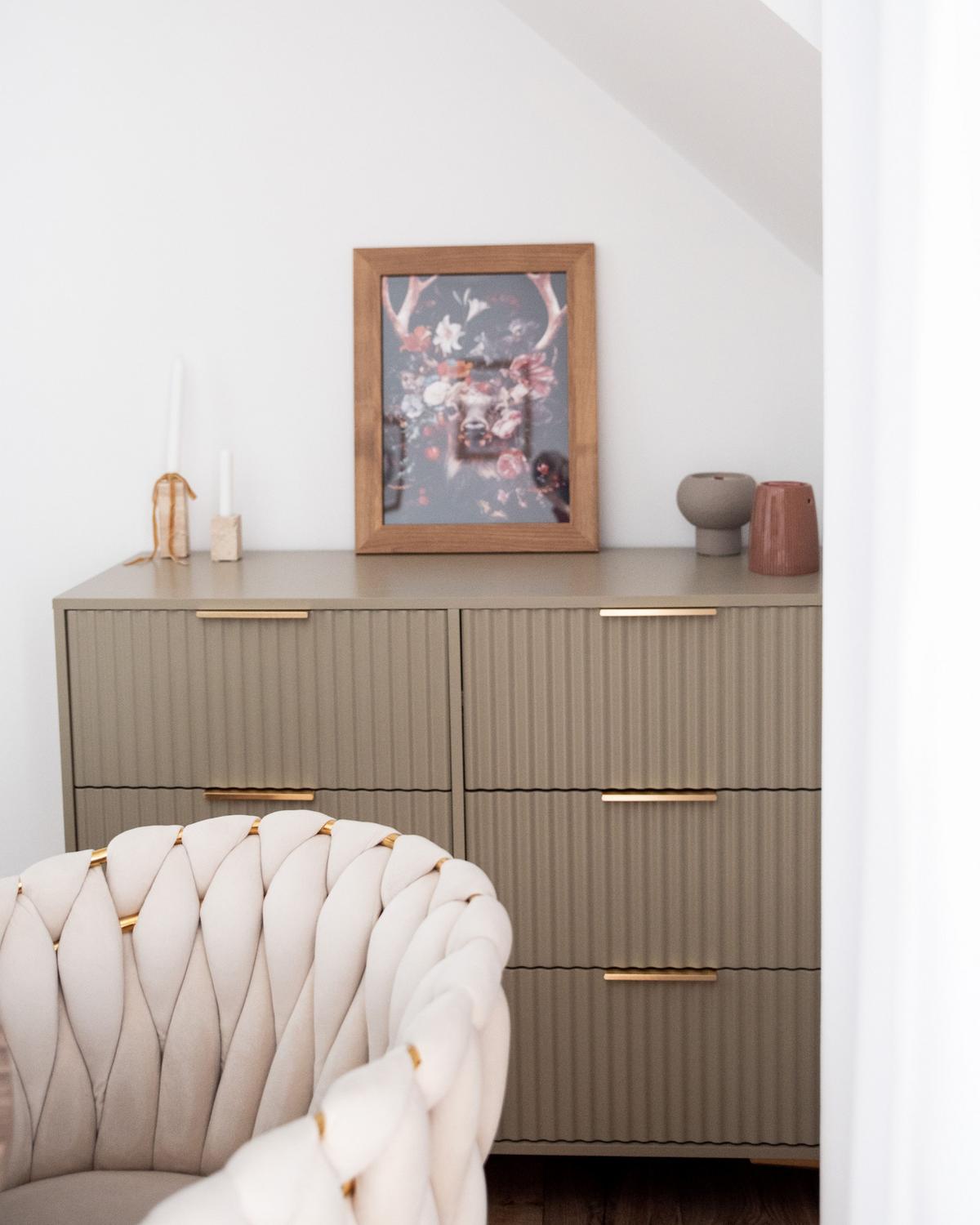 KOMMODE mit 6 Schubladen Beige Walcott - Beige, Holzwerkstoff (108/89/40cm) - Beliani