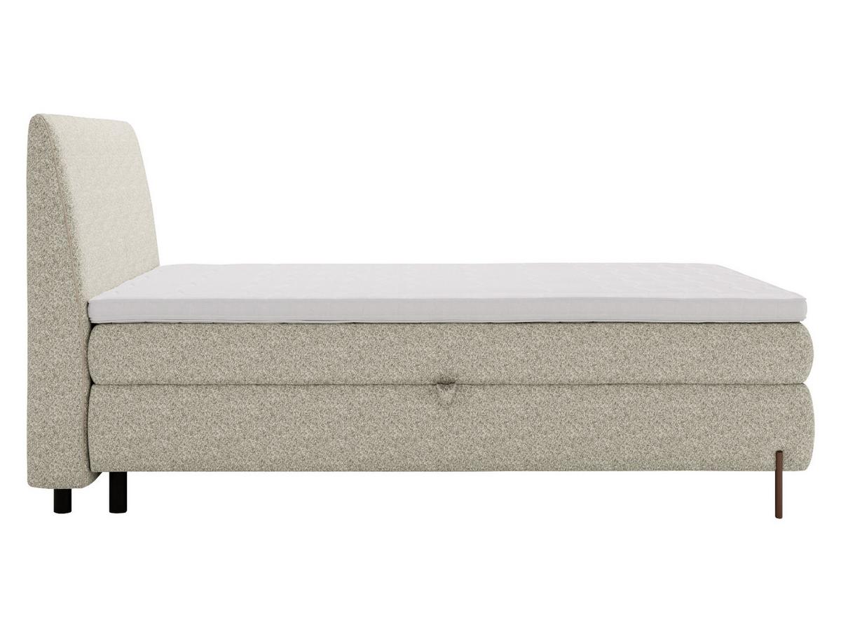 BOXBETT Evia - H3 - Naturfarben/Braun, Holzwerkstoff/Textil (180/200cm) - MIRJAN24