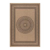 TEPPICH Outdoor KASBERG in Schwarz, im Vintage-Stil, aus Polypropylen, 120 x 170 cm - Beige, Textil (170/120cm) - KADIMA DESIGN