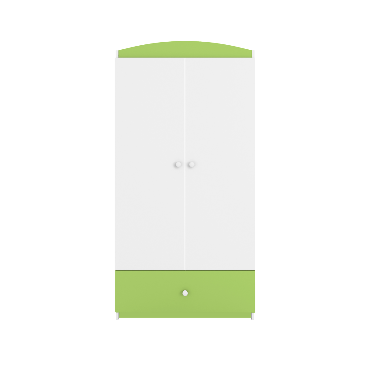 KINDERKLEIDERSCHRANK Basic - Grün, Holzwerkstoff (90/175/52cm) - RAUMHIRSCH FURNITURE
