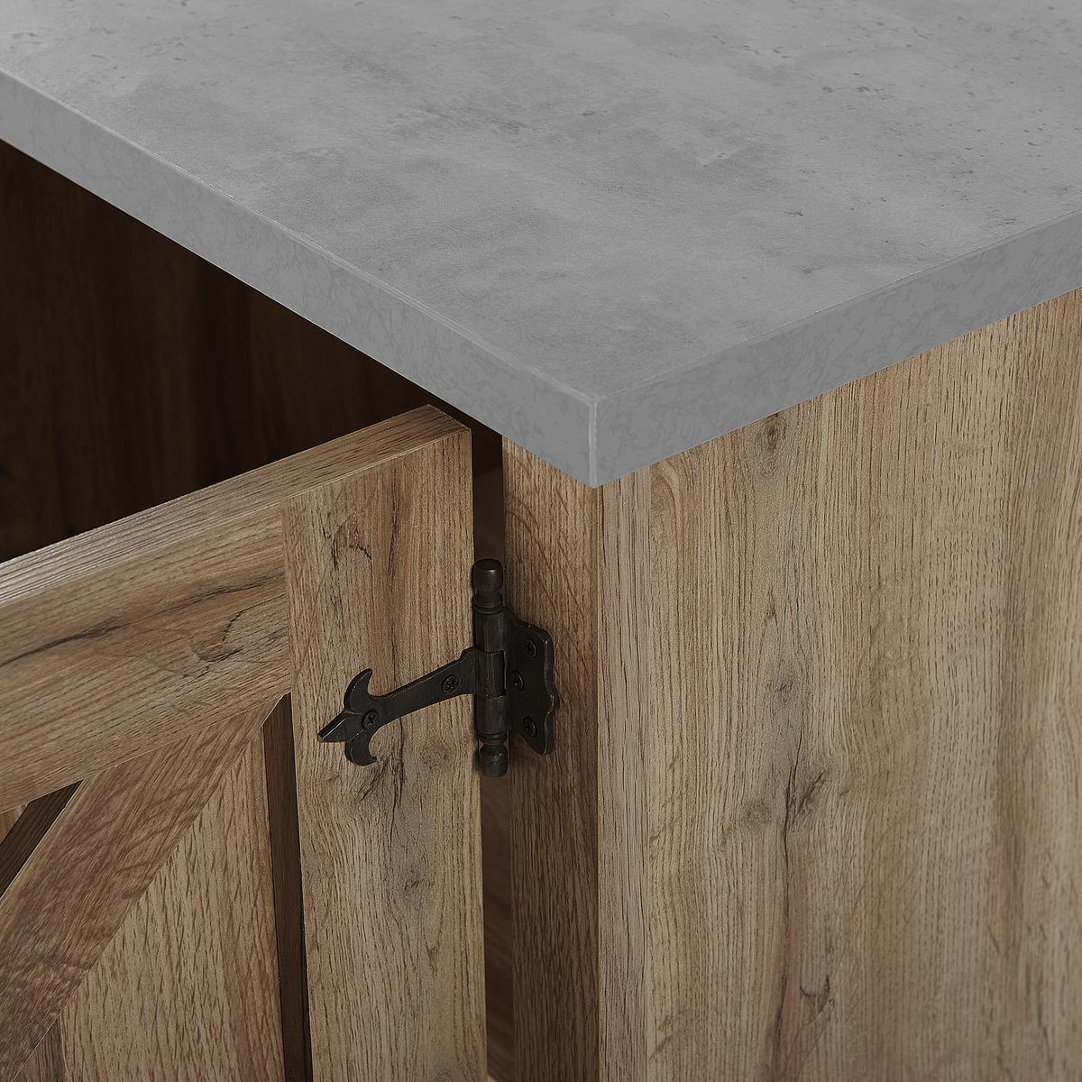 SIDEBOARD Hellbraun Toronto - Braun, Holzwerkstoff (101/79/40cm) - Beliani