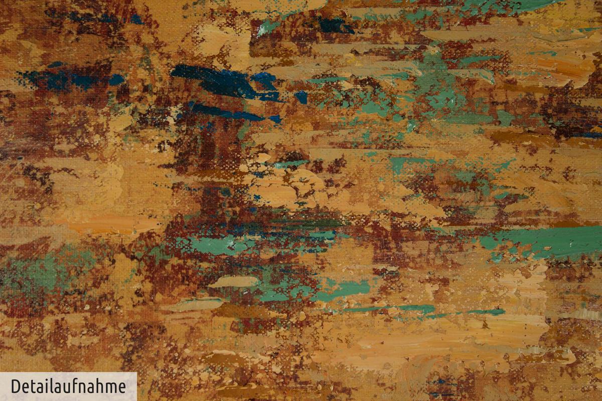ÖLGEMÄLDE 80/80 cm - Braun, Holz/Textil (80/80cm) - KUNSTLOFT