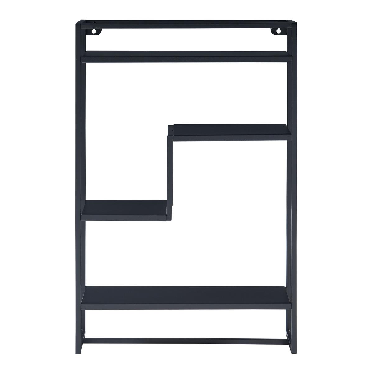 WANDREGAL Uurainen - Schwarz, Metall (40/60/13cm) - [en.casa]