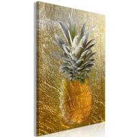 KUNSTDRUCK Gold 60/90 cm - Goldfarben/Grün, Textil (60/90cm) - KUNSTLOFT