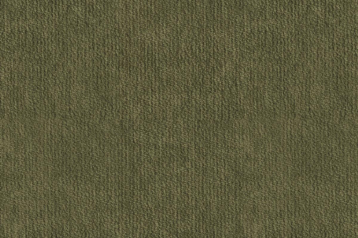 SOFA FEBE 3-Sitzer, olivgrüner Chenille-Stoff - Schwarz/Olivgrün, Holz/Textil (190/82/96cm) - Wozimo
