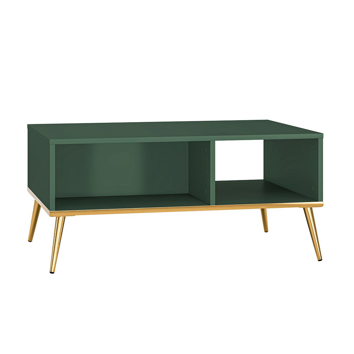 COUCHTISCH Thalia Grün - Grün, Holzwerkstoff (60/90/42cm) - Petits-meubles