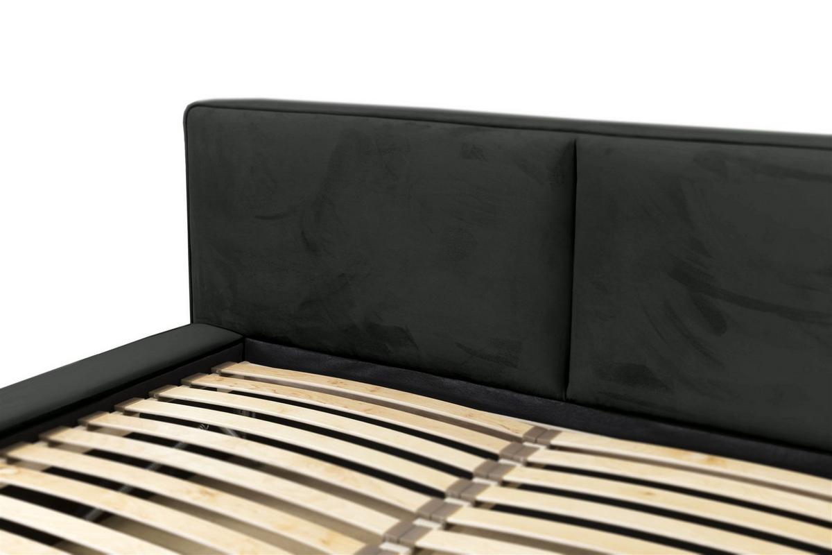 POLSTERBETT Lexie In Riviera Komplett - Anthrazit, Holzwerkstoff/Textil (140/200cm) - Fun Möbel