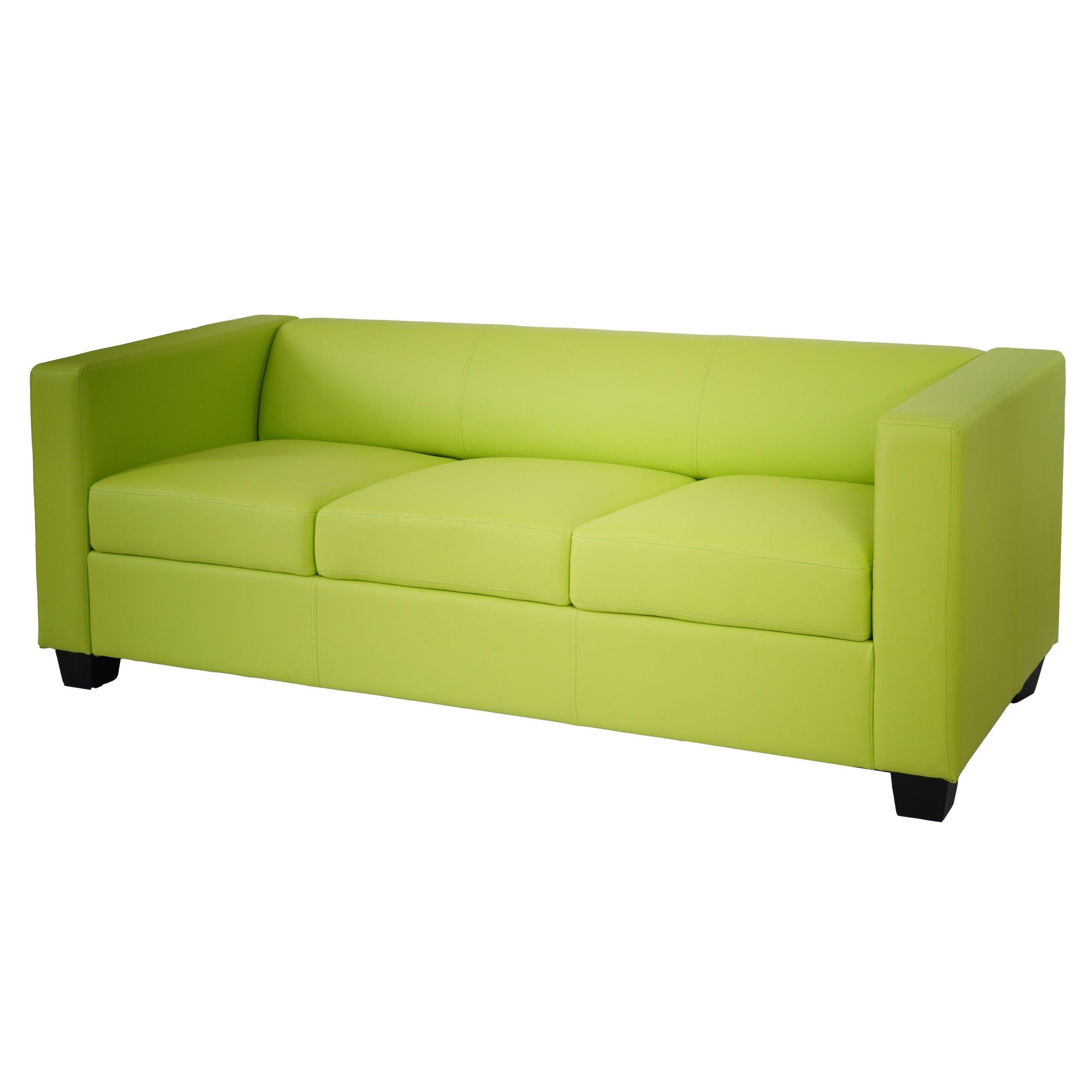 3ER SOFA Hellgrün - Hellgrün, Textil (191/70/75cm) - MCW