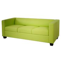 3ER SOFA Hellgrün - Hellgrün, Textil (191/70/75cm) - MCW
