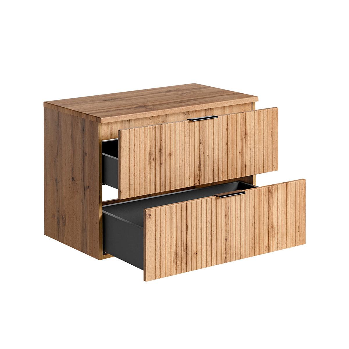 WASCHTISCHUNTERSCHRANK 80.6cm Adriel Holz - Braun, Holzwerkstoff (80.6/59/46cm) - Petits-meubles