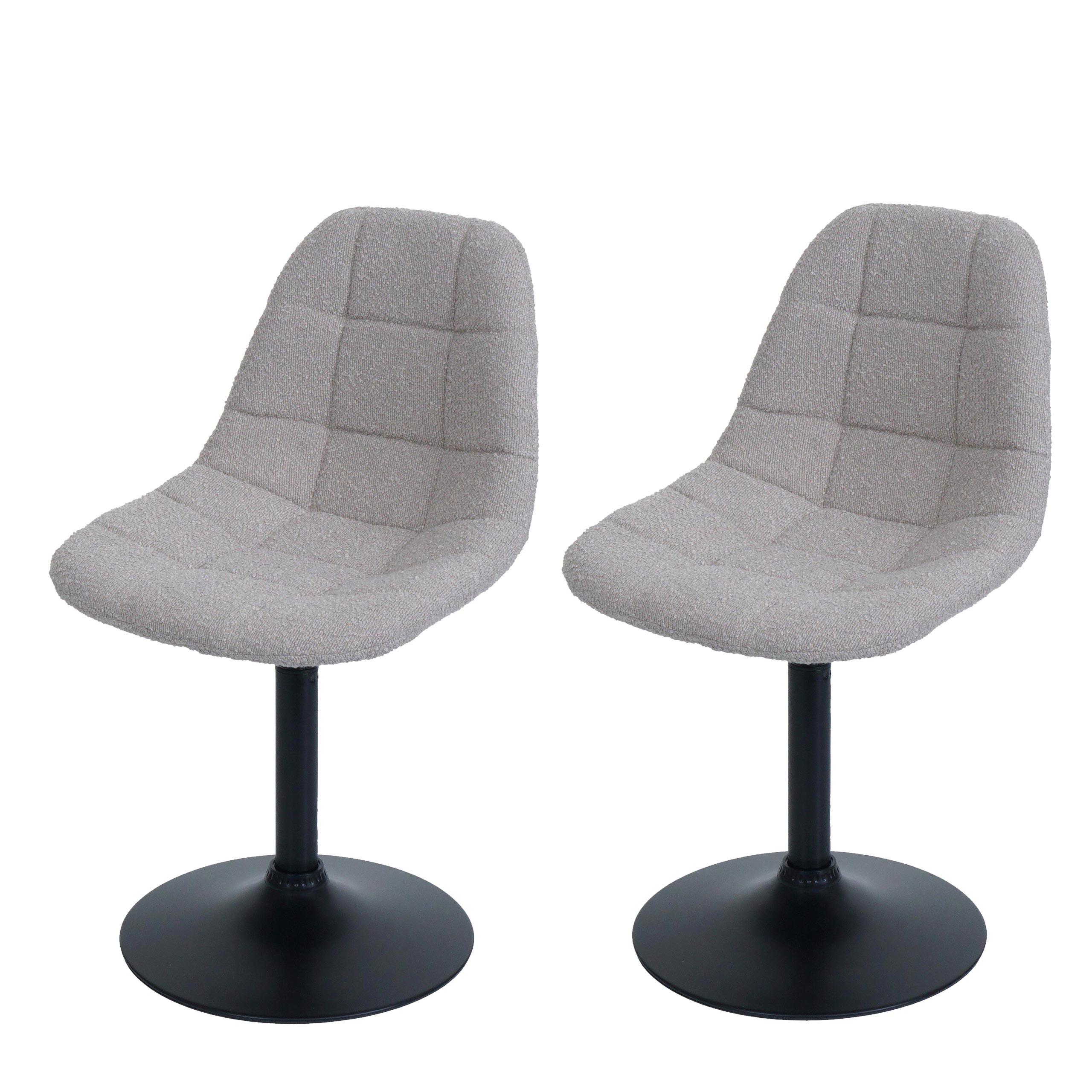 ESSZIMMERSTUHL taupe 2er-Set - Taupe, Textil (47/83/43cm) - MCW