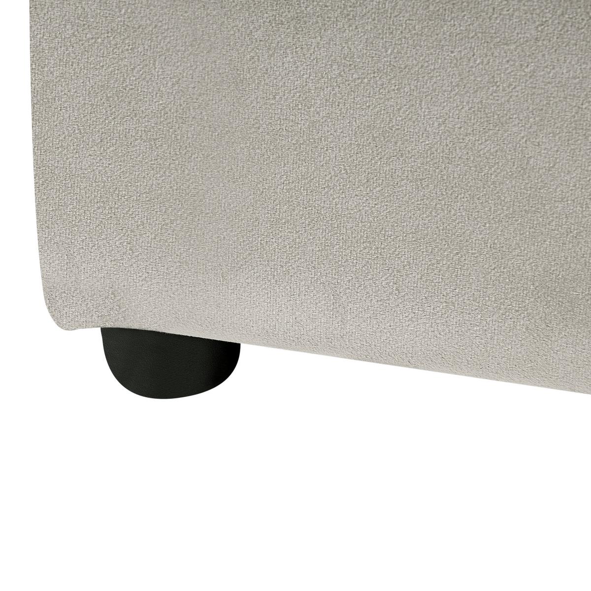 BETT mit Lattenrost 160/200 cm Samtstoff Taupe Lavaur - Taupe, Textil (160/200cm) - Beliani