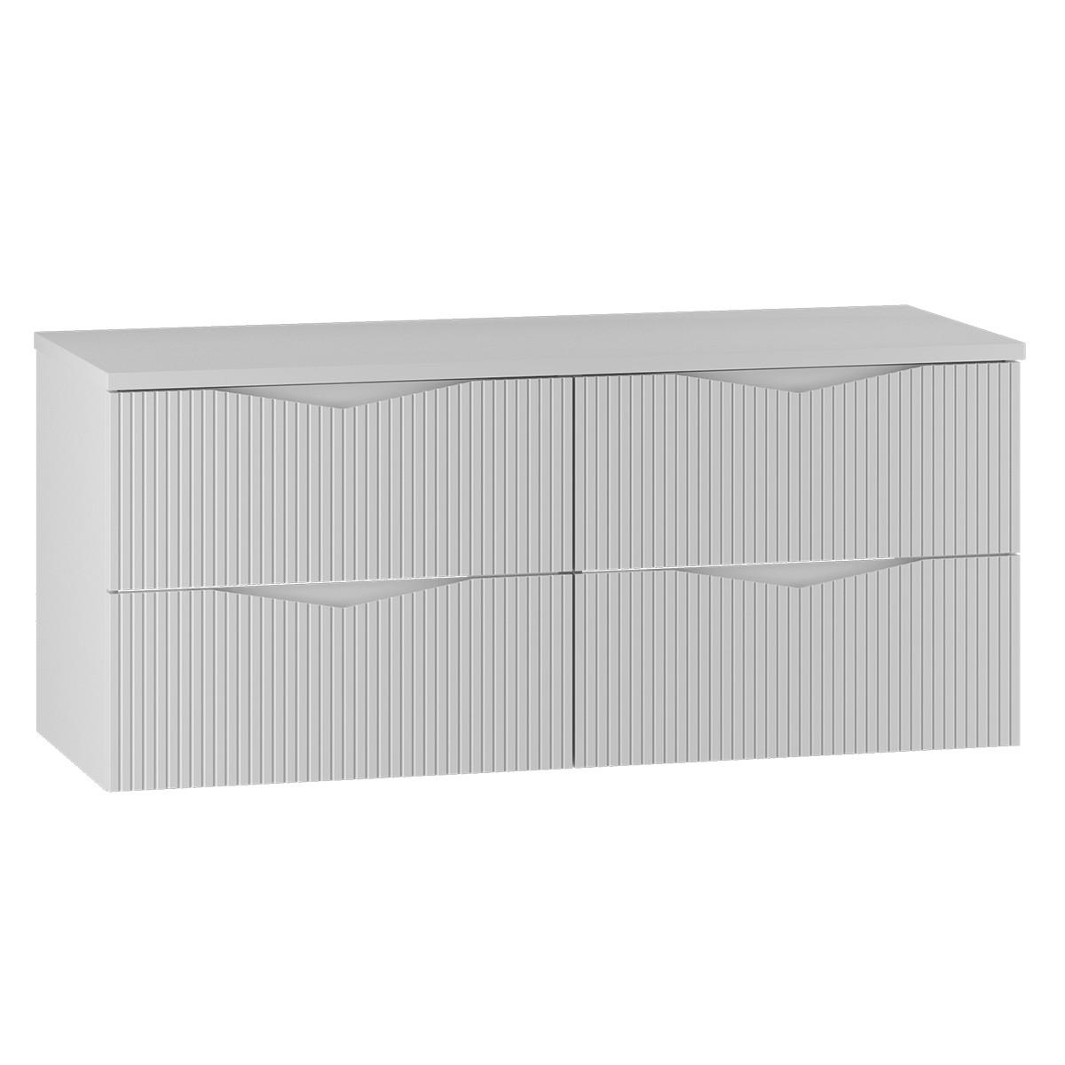 WASCHTISCHUNTERSCHRANK 120.6cm Tao Weiß - Weiß, Holzwerkstoff (120.6/52.2/46.5cm) - Petits-meubles