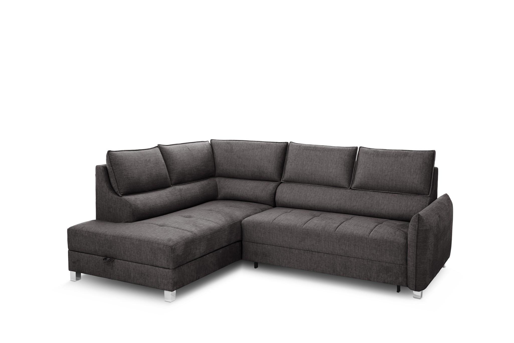 ECKSOFA Marno In Chill Me - Anthrazit, Holzwerkstoff/Textil (200/260cm) - Fun Möbel
