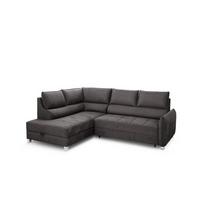 ECKSOFA Marno In Chill Me - Anthrazit, Holzwerkstoff/Textil (200/260cm) - Fun Möbel