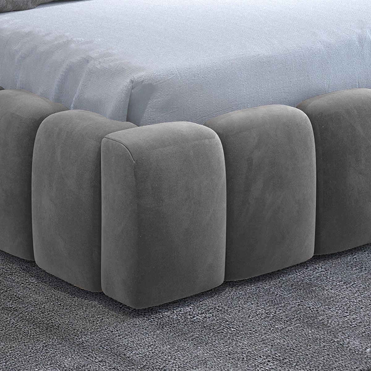 BOXBETT 160/200 Auria Grau - Grau, Holz (160/200cm) - Petits-meubles