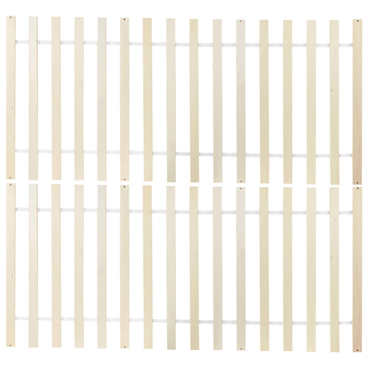 BETT mit Lattenrost 140x200 cm Weiß Vannes - Weiß, Holz (140/200cm) - Beliani