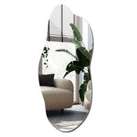 SPIEGEL 35x80 cm Asymmetrisch - Transparent, Glas (35/80/0.4cm) - Wallfluent