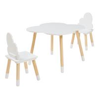 KINDERSITZGRUPPE Epim - Weiß, Holz/Holzwerkstoff (60/44/60cm) - [en.casa]