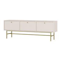 LOWBOARD TORINO 180x40,8x62,5 cm mit 3 Türen Beige - Beige, Holzwerkstoff (180/62.5/40.8cm) - MASSENO