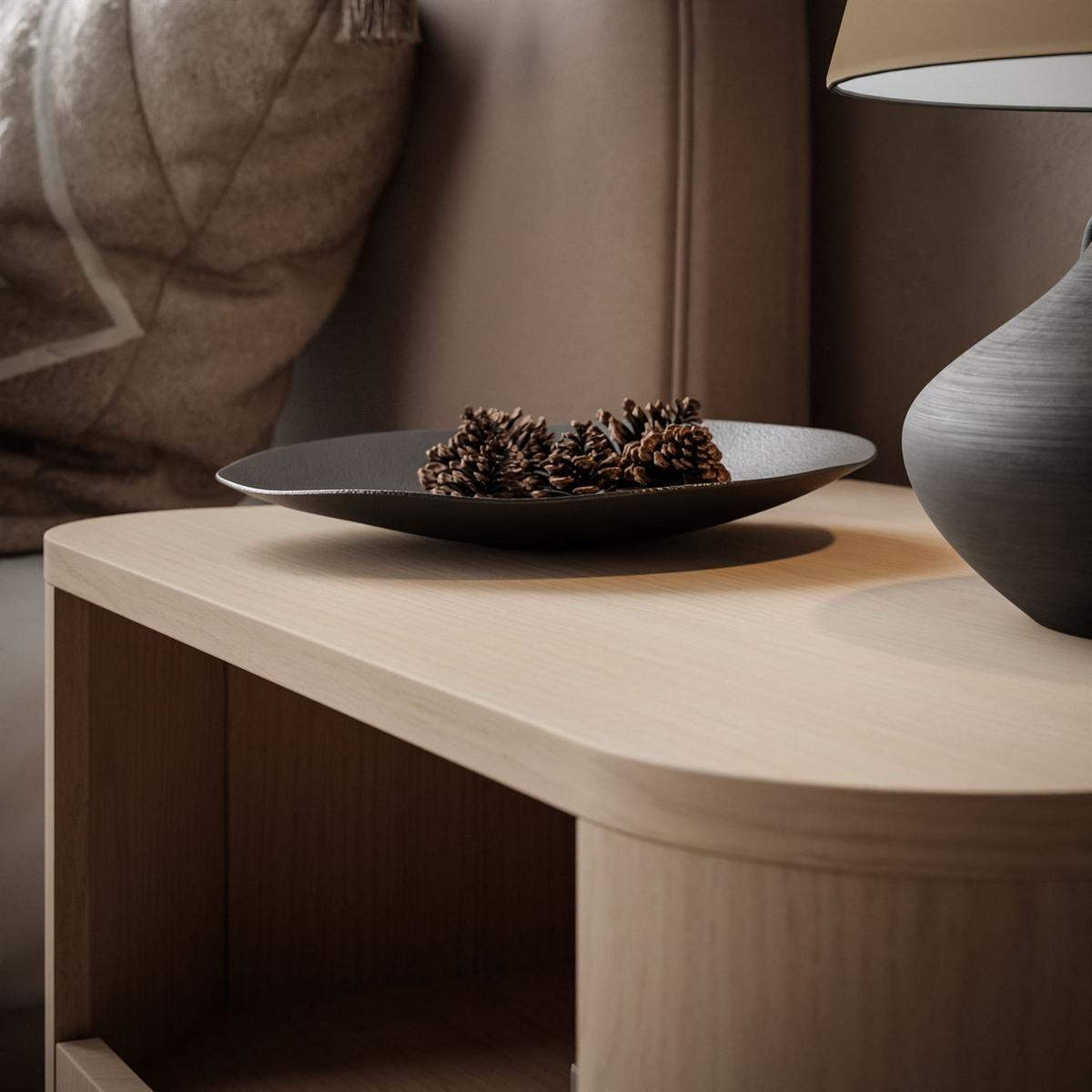 NACHTTISCH DESTINY II S-58 - Eichefarben, Holzwerkstoff (58/52/39cm) - Lookway