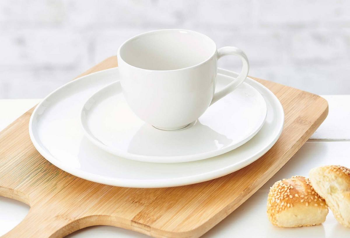 KAFFEEUNTERTASSE Skagen weiß ø 16 cm 6er Set - Weiß, Keramik (16cm) - Ritzenhoff Breker