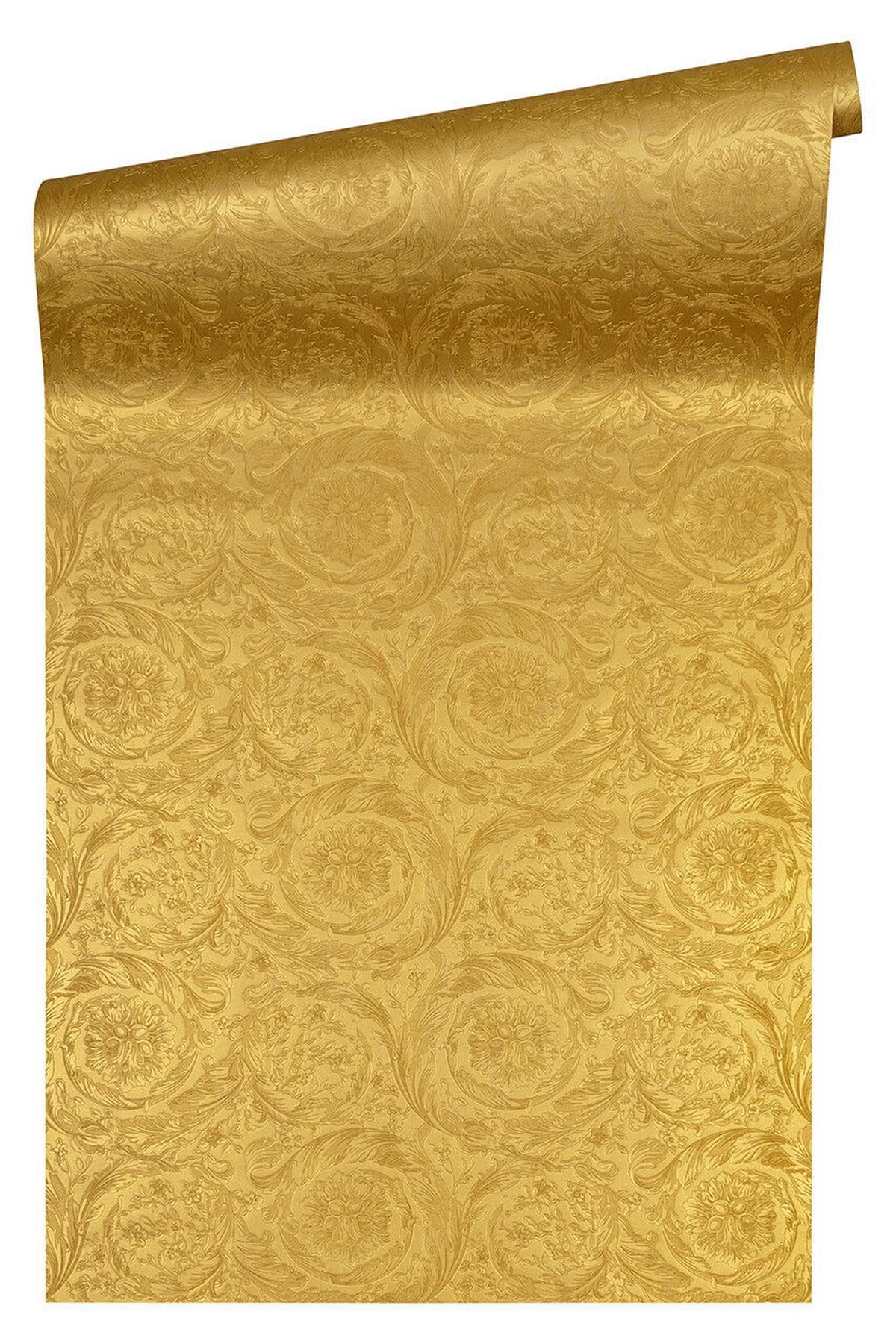 VLIESTAPETE 70/1005 cm - Goldfarben, Textil (70/1cm) - KUNSTLOFT