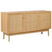 SCHRANK Hellbraun Nivo - Hellbraun, Holzwerkstoff (40/135/70cm) - Beliani