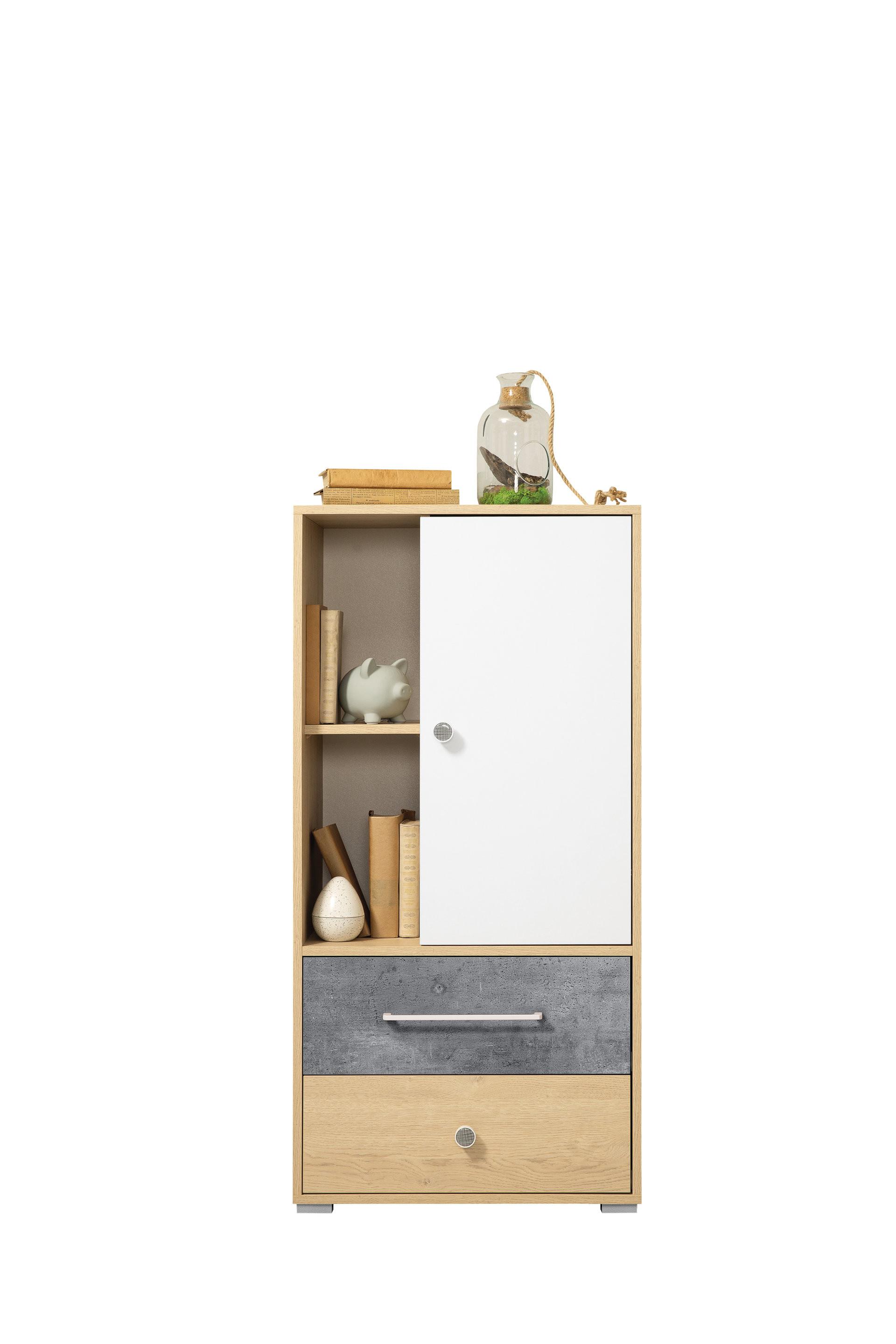 BÜCHERREGAL PONTE 60x40x122 cm, Regal Eichefarben - Eichefarben, Holzwerkstoff (60/122/40cm) - MASSENO