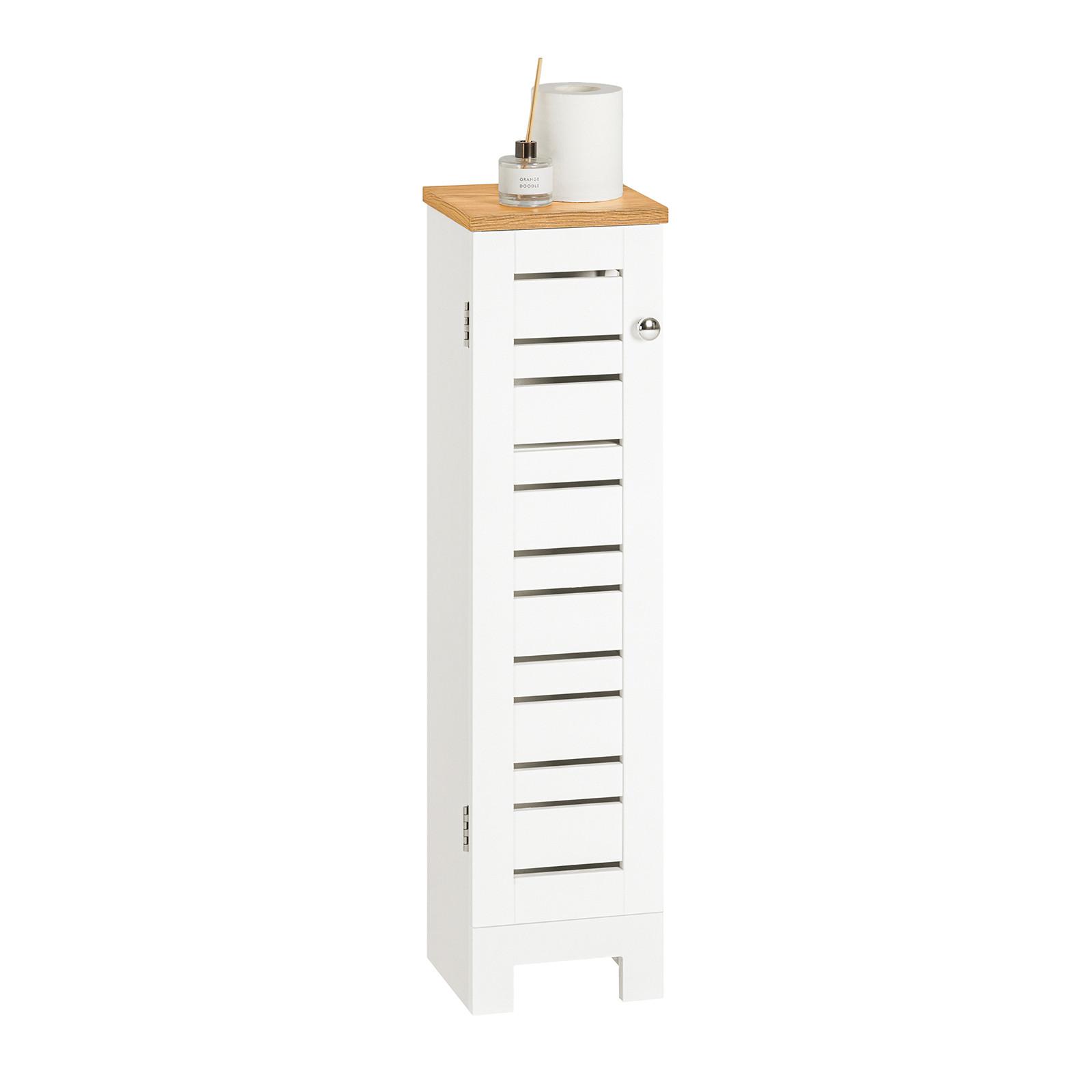 TOILETTENROLLENHALTER Weiß - Weiß, Holzwerkstoff (20/75/18cm) - SoBuy