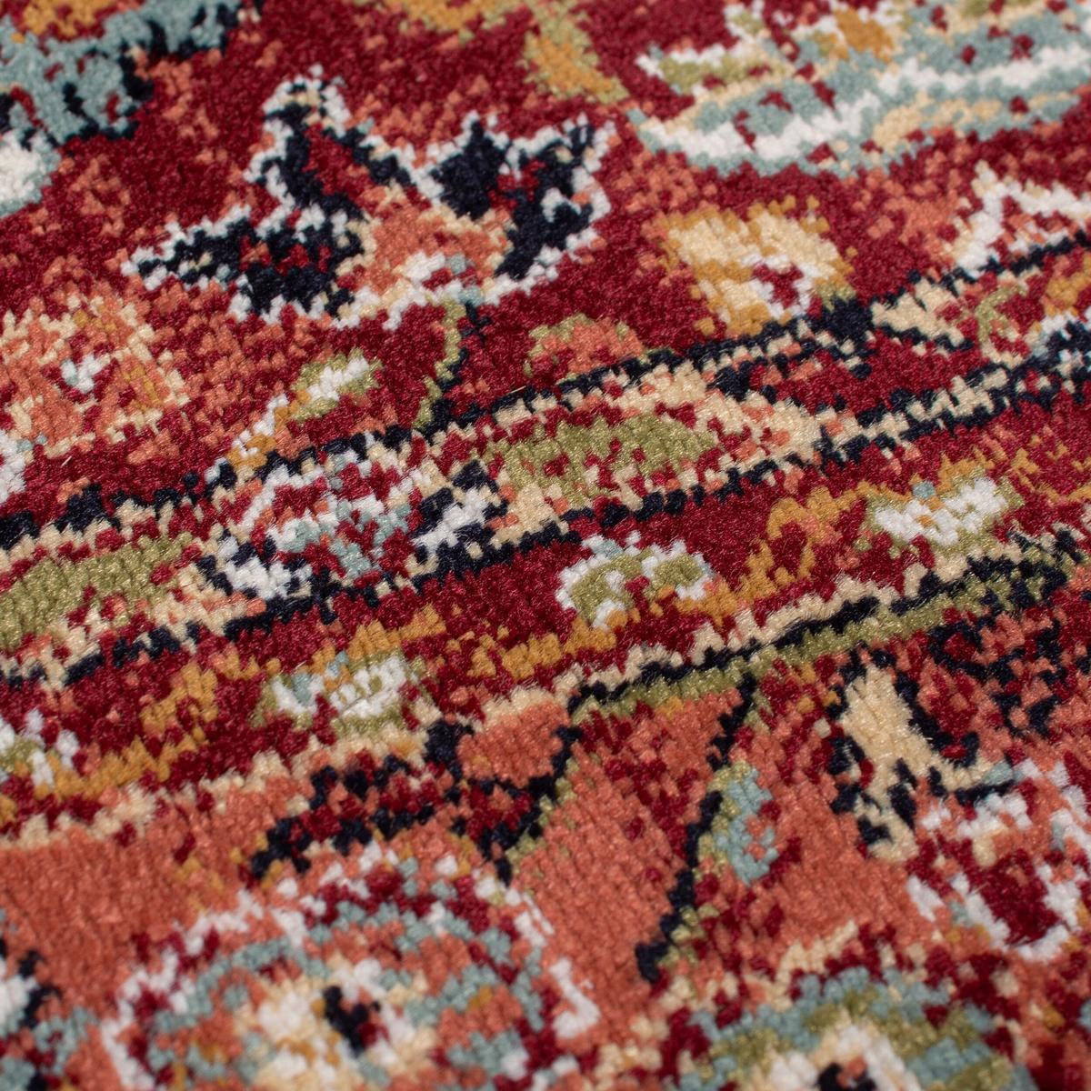 TEPPICH Hochflor GLAZERT in Rot, im Berber-Stil, aus Polypropylen, 66 x 300 cm - Rot, Textil (300/66cm) - KADIMA DESIGN