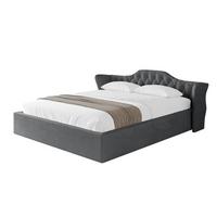 POLSTERBETT mit Bettkasten und Lattenrost, Boxbett ohne Matratze - ZORAN-V1 120x200 Dunkelgrau - Anthrazit, Holzwerkstoff/Textil (120/200cm) - ALTDECOR