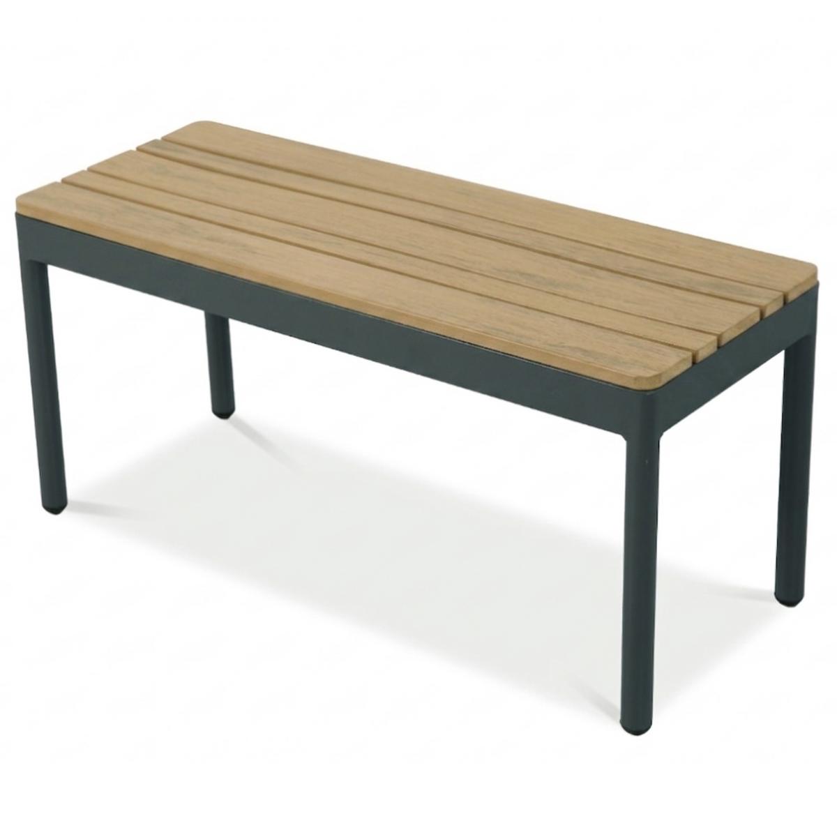 GARTENSET Livorno, modulare Bauweise , mit Ecksofa und Kaffeetisch, Metallrahmen, Hellgrau - Hellgrau, Metall - Beautysofa