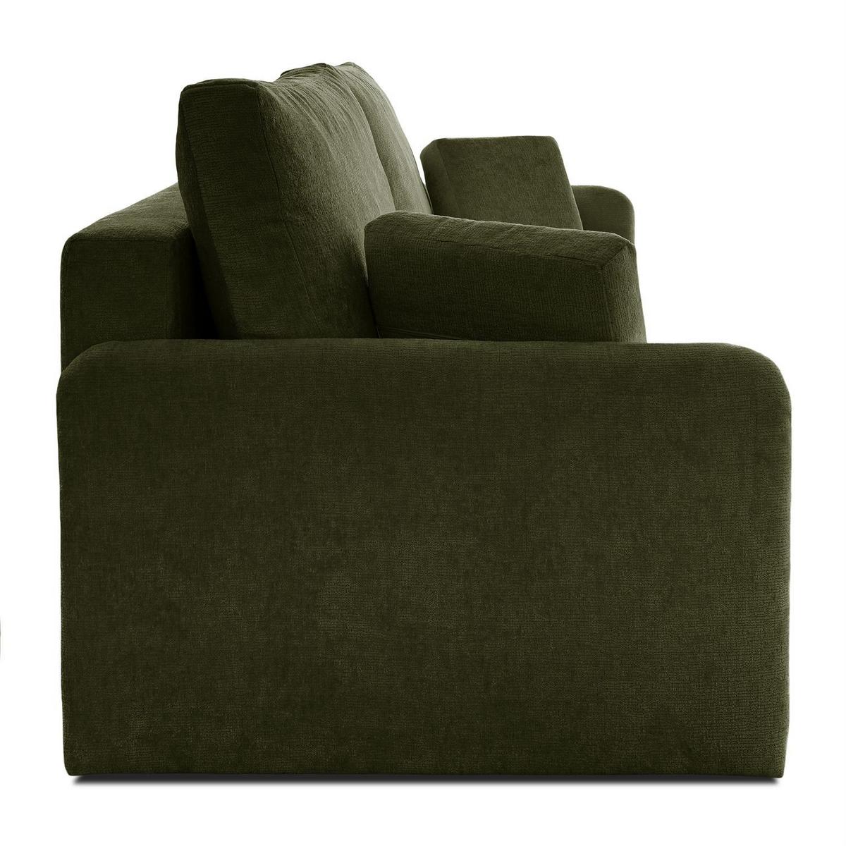 SOFA NUBO mit Schlaffunktion und Bettkasten Harmony 39 - Grün, Textil (205/91/86cm) - Lookway