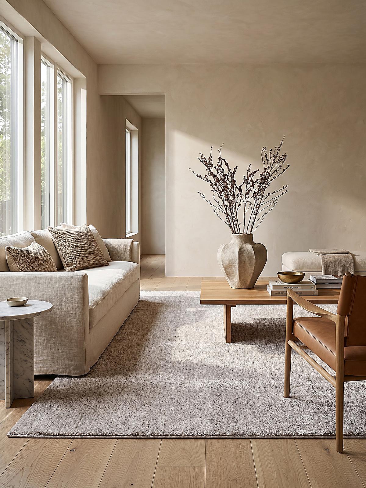 HOCHFLORTEPPICH Antirutsch Uni ALDAN Polyester Beige 60 x 110 cm - Beige, Textil (120/160cm) - KADIMA DESIGN