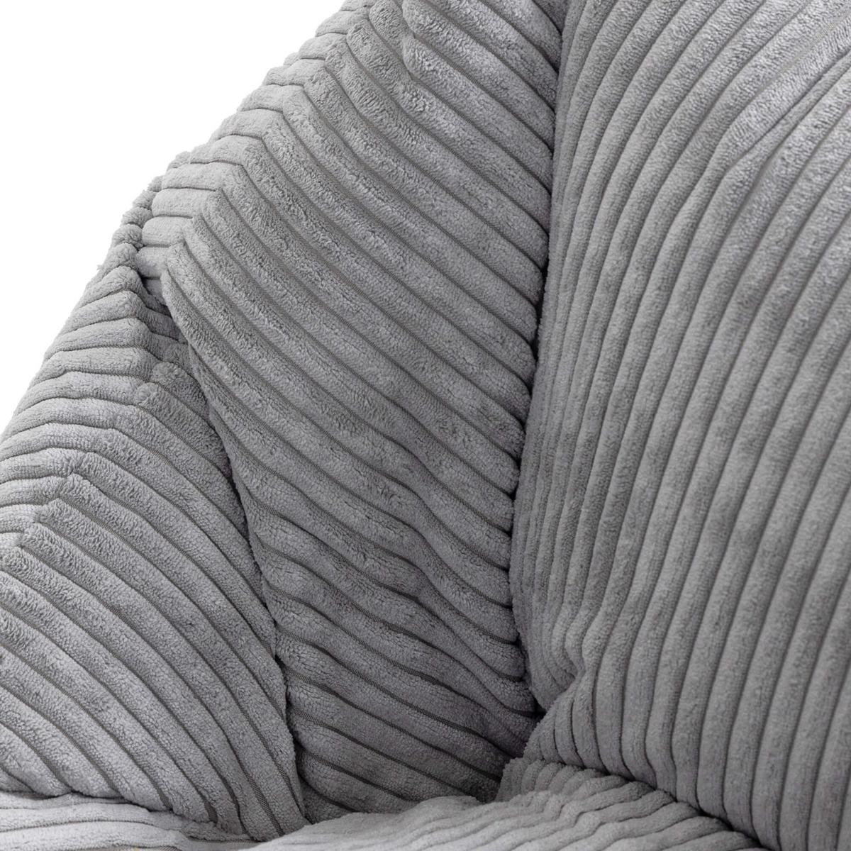 SITZSACK Flauschig für Kinder - Grau, Textil (55/44/55cm) - icon