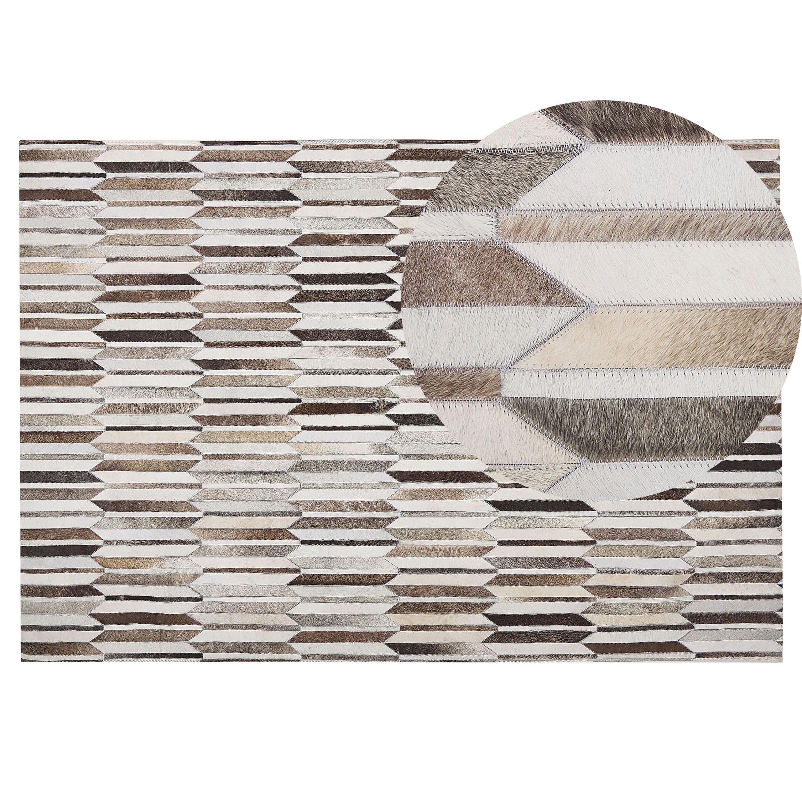 KURZFLOR-TEPPICH Kulalar 200/140 cm - Braun, Fell (140/200cm) - Beliani