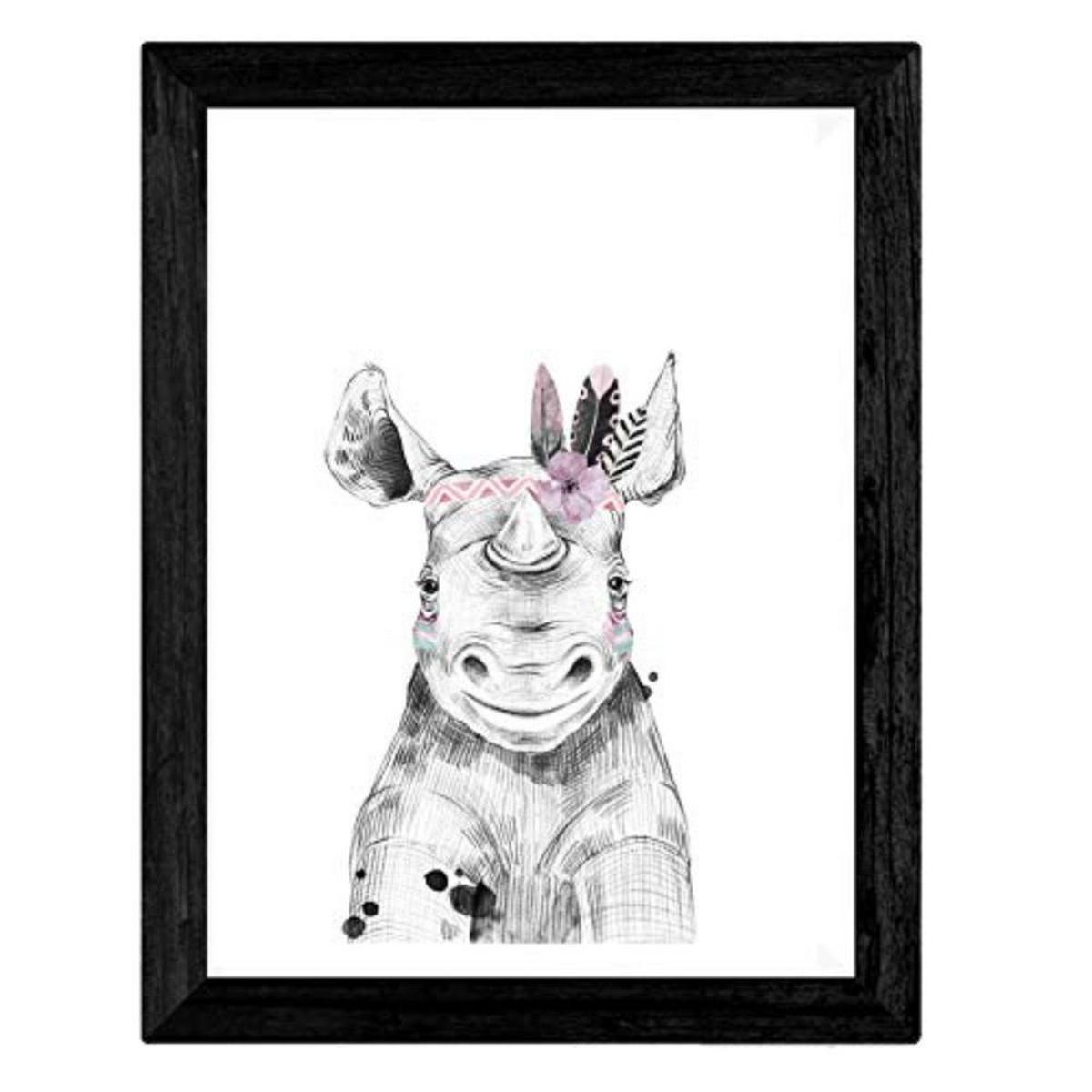 POSTER Set mit 4 Tiere Kinderferien A3 Rahmenlos - Klar, Papier (29.7/3cm) - Nacnic