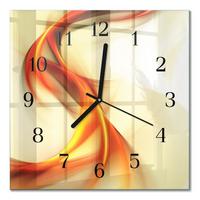 WANDUHR aus Glas 30x30 cm - Abstraktion - Multicolor, Glas (30/30/0.4cm) - TULUP