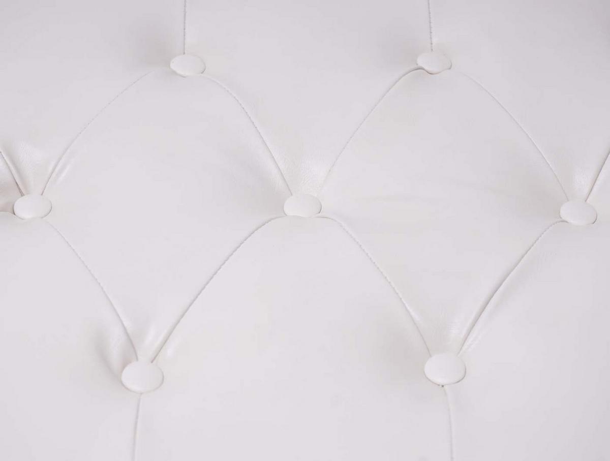 OTTOMANE White - Weiß, Textil (77/39/47cm) - MCW