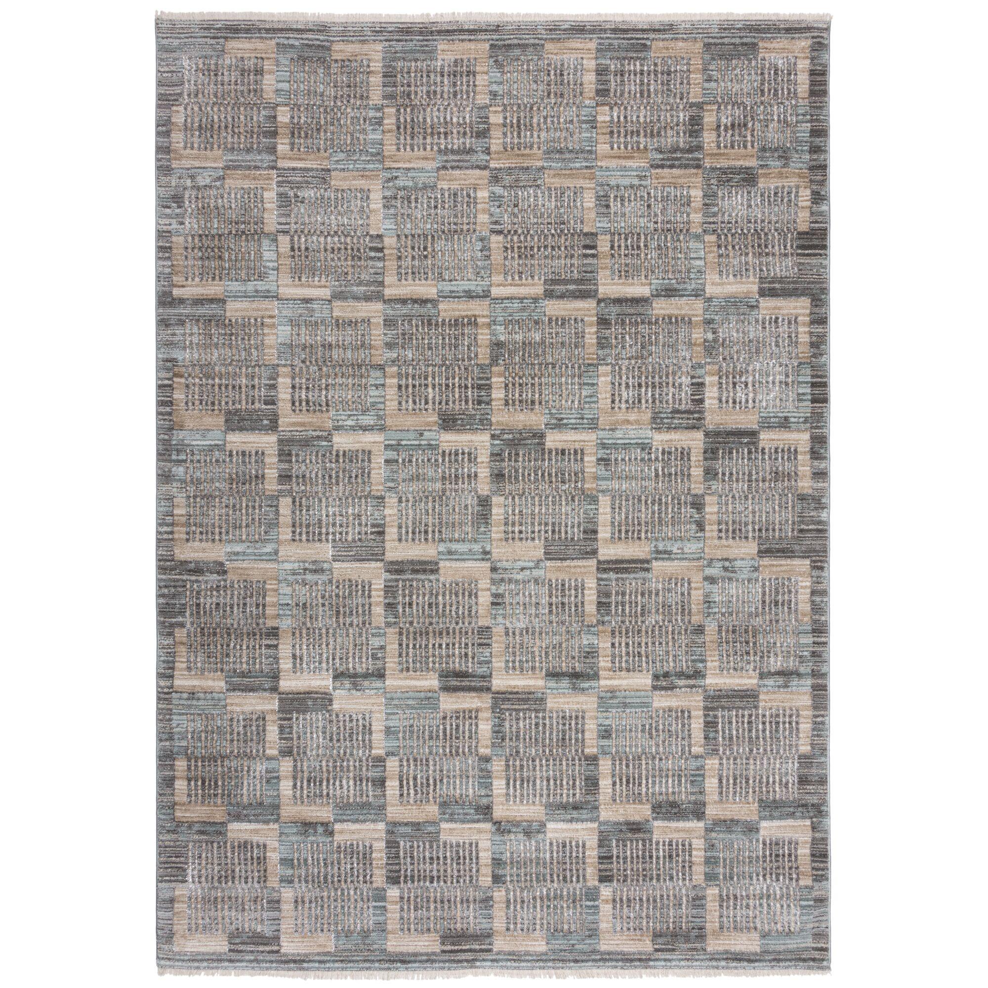 TEPPICH DALE, geometrisch, Grau, 160 x 240 cm - Grau, Textil (240/160cm) - KADIMA DESIGN