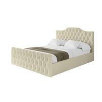 POLSTERBETT mit Bettkasten, Fußteil und Lattenrost, Boxbett mit Matratze H3/H4 - FALIO-Z 120x200 Beige - Taupe, Holzwerkstoff/Textil (120/200cm) - ALTDECOR