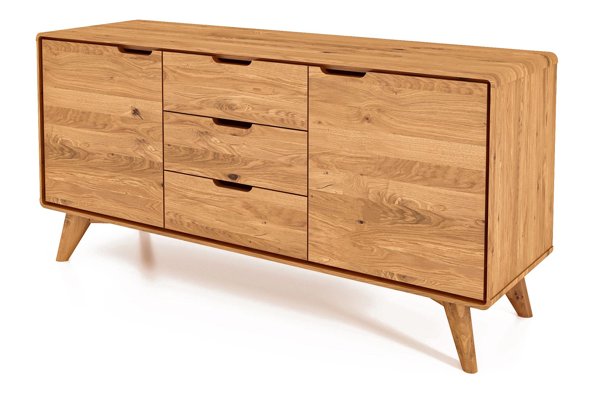 KOMMODE GREG Wildeiche - Wildeiche, Holz (134/63/40cm) - byoak
