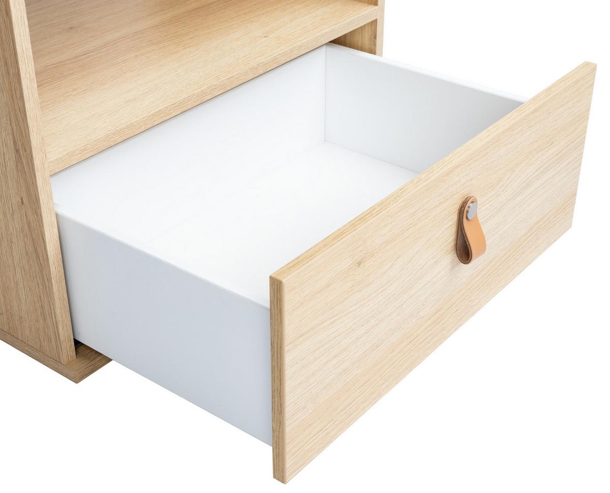 STANDREGAL Roofy Soft-Close 7 Fächer Salbei Nagano Oak - Salbeigrün/Eichefarben, Holzwerkstoff/Kunststoff (56/200/42cm) - arthur berndt