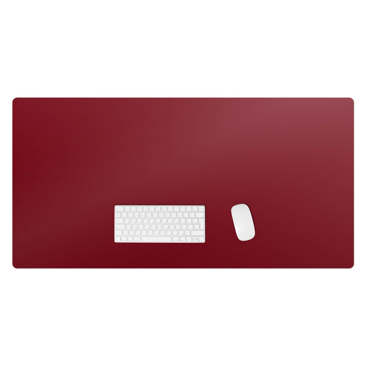 SCHREIBTISCHUNTERLAGE 120x60 cm Bordeaux - Weinrot, Kunststoff (120/60/1.6cm) - Wallfluent