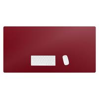 SCHREIBTISCHUNTERLAGE 120x60 cm Bordeaux - Weinrot, Kunststoff (120/60/1.6cm) - Wallfluent