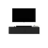 TV-LOWBOARD Aurora Schwarz matt 140 cm - Schwarz, Holzwerkstoff (140/30/35cm) - Meble Lindner